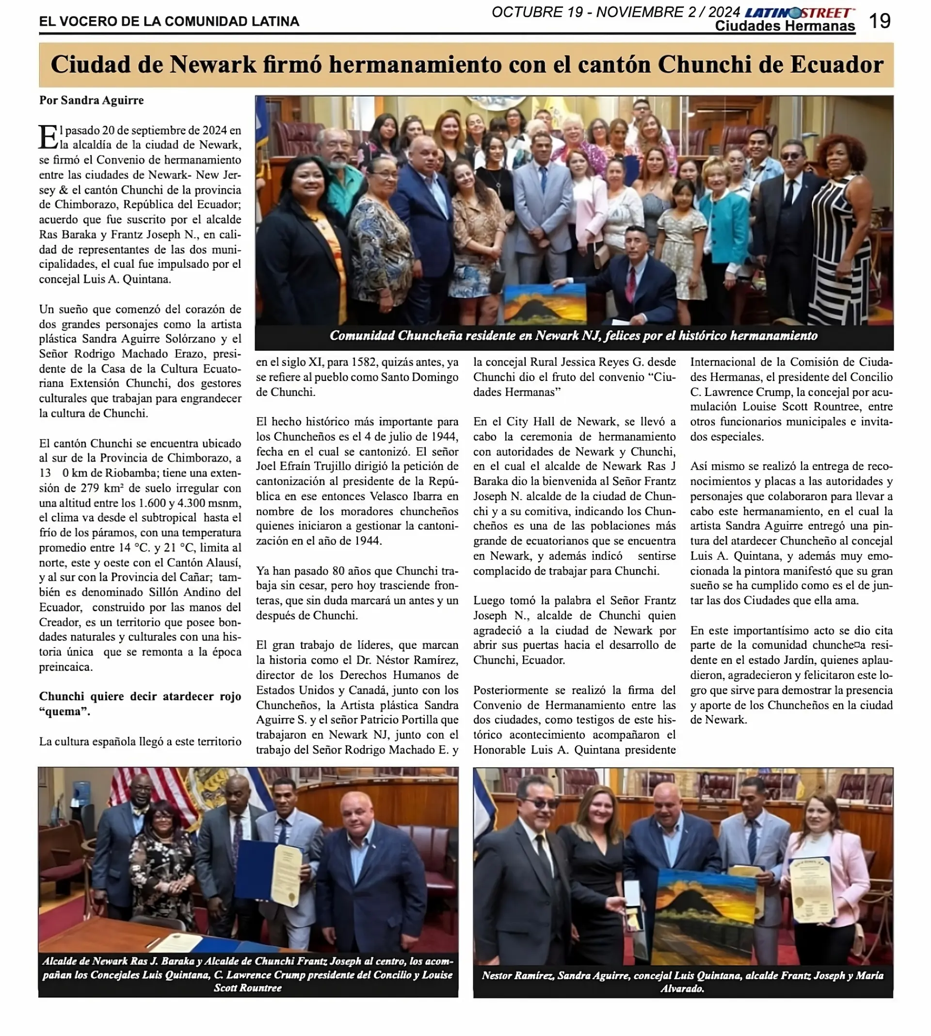 Boletín Informativo - Acuerdo Newark-Chunchi